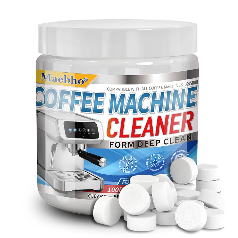 Coffee Machine Descaler Tablets – Removes Scale & Coffee Stains, Restores Performance, Cleans and Maintains Filters, Bottled Maintenance Tablets for Coffee Makers